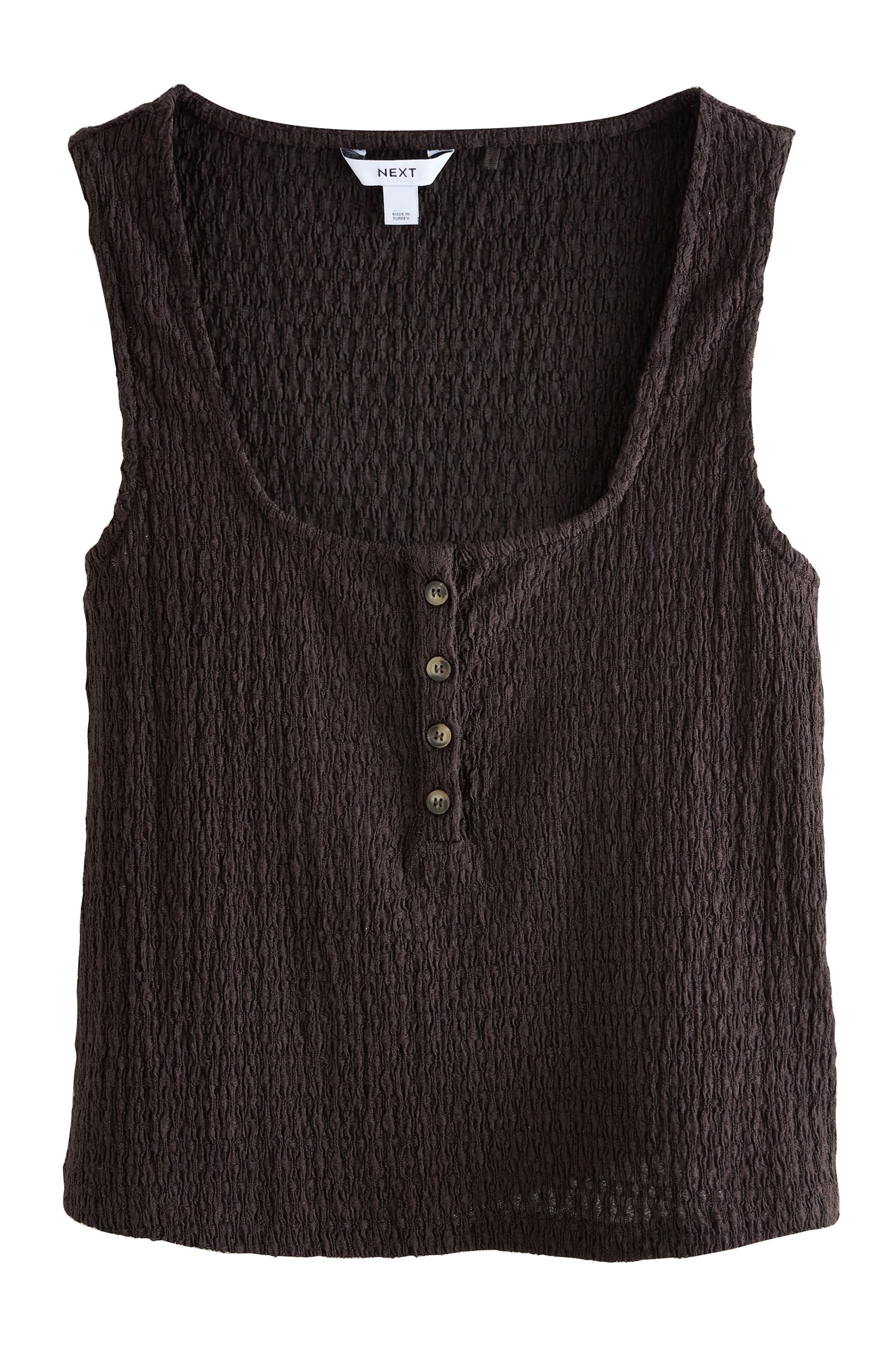 Next Trägertop Strukturiertes Tanktop mit Henleydetail günstig online kaufen