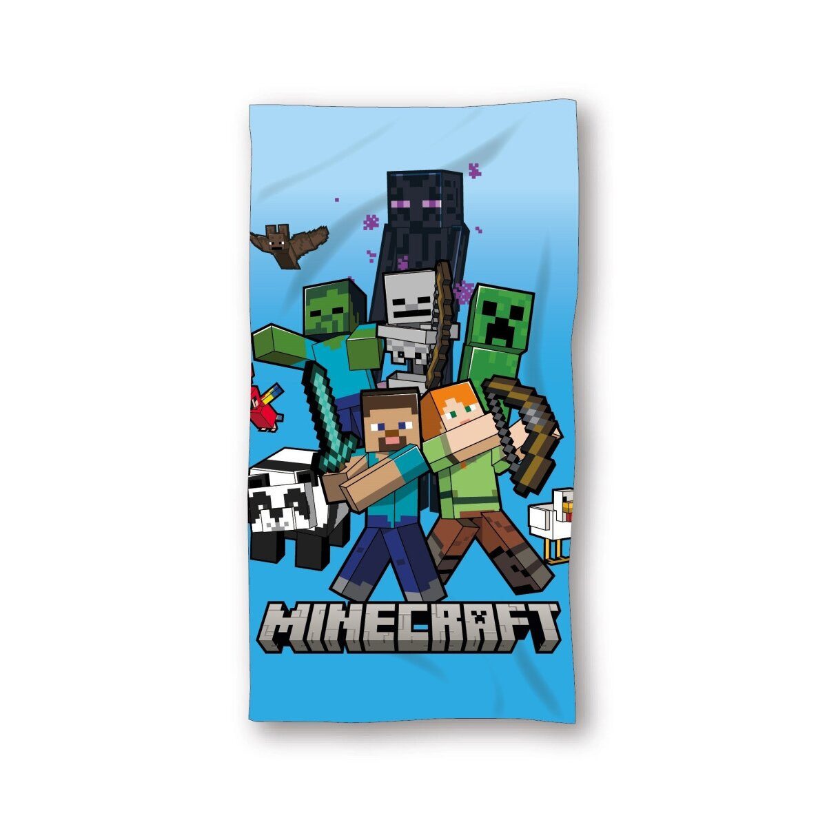 Minecraft Badetücher Minecraft Epic Battle Badetuch 70x140cm, 100% Polyester (1-St)