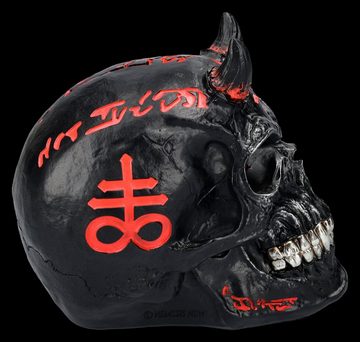 Figuren Shop GmbH Dekofigur Totenkopf Teufel - Infernal Skull - James Ryman - Gothic Dekofigur