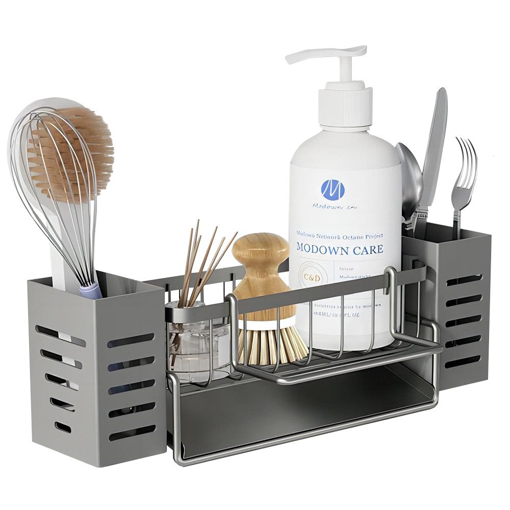 NUODWELL Küchenorganizer-Set Küchen Spülbecken Organizer, Mit Handtuchhalte günstig online kaufen