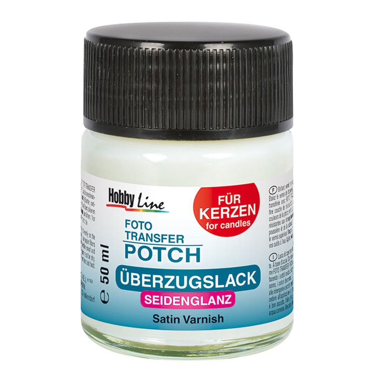 C. KREUL Effekt-Zusatz KREUL Überzugslack Foto Transfer Potch Seidenglanz 50ml Glas