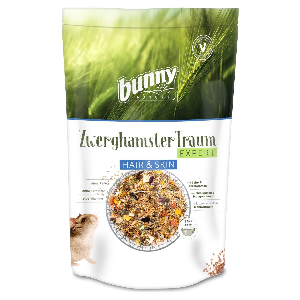 Bunny Nature ZwerghamsterTraum EXPERT Hair & Skin 500 g, für: Kleintier