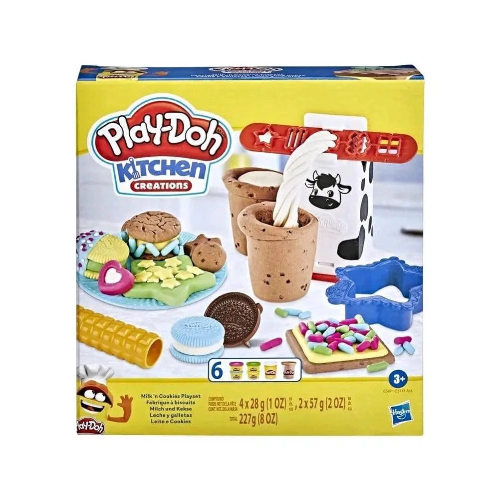 Hasbro Spiel Hasbro Play-Doh Küchenwerkstatt Milch & Plätzchen Set E5471 - 8 Teile