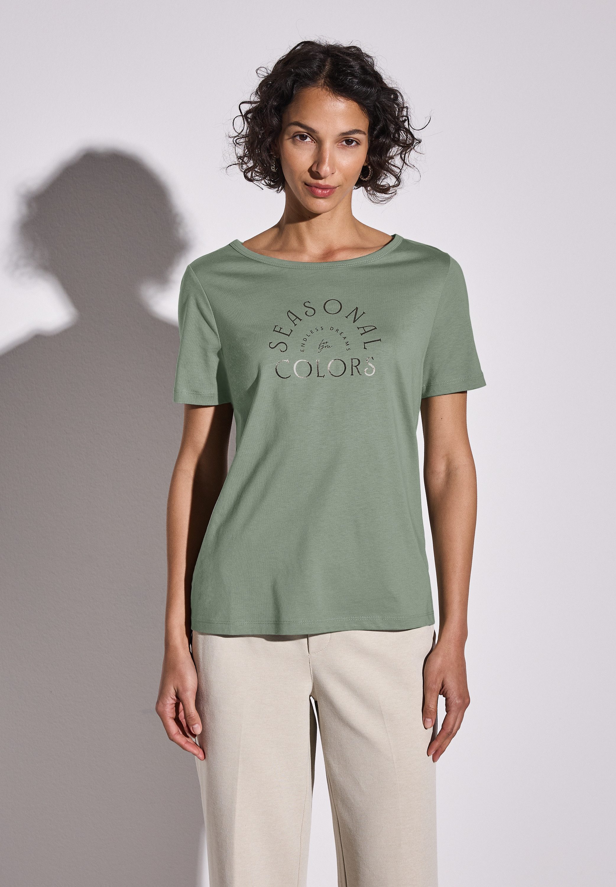 STREET ONE Print-Shirt, mit Rundhalsausschnitt günstig online kaufen