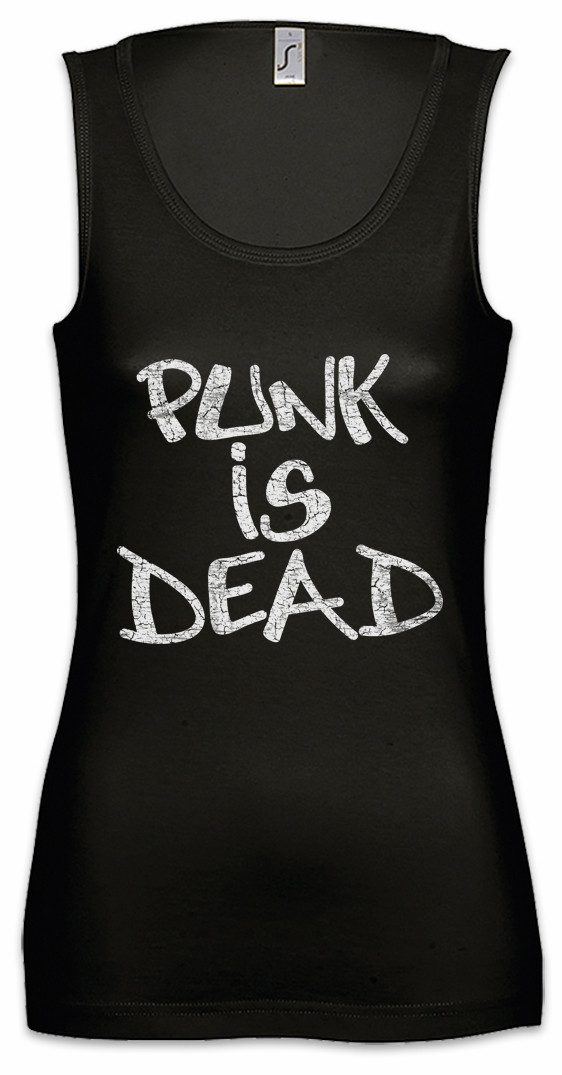 Tanktop Punk Is Dead Ärmelloses Damen T-Shirt Rock Anarchy UK England Mod New