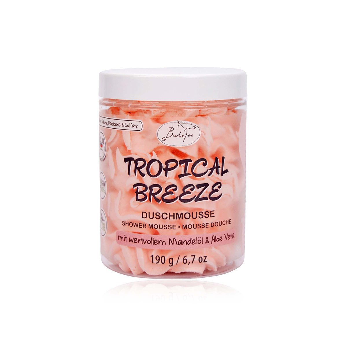 Badefee Duschmousse Tropical Breeze, 1-tlg., Duschmousse leichte Körpermousse Pflegedusche 190 g