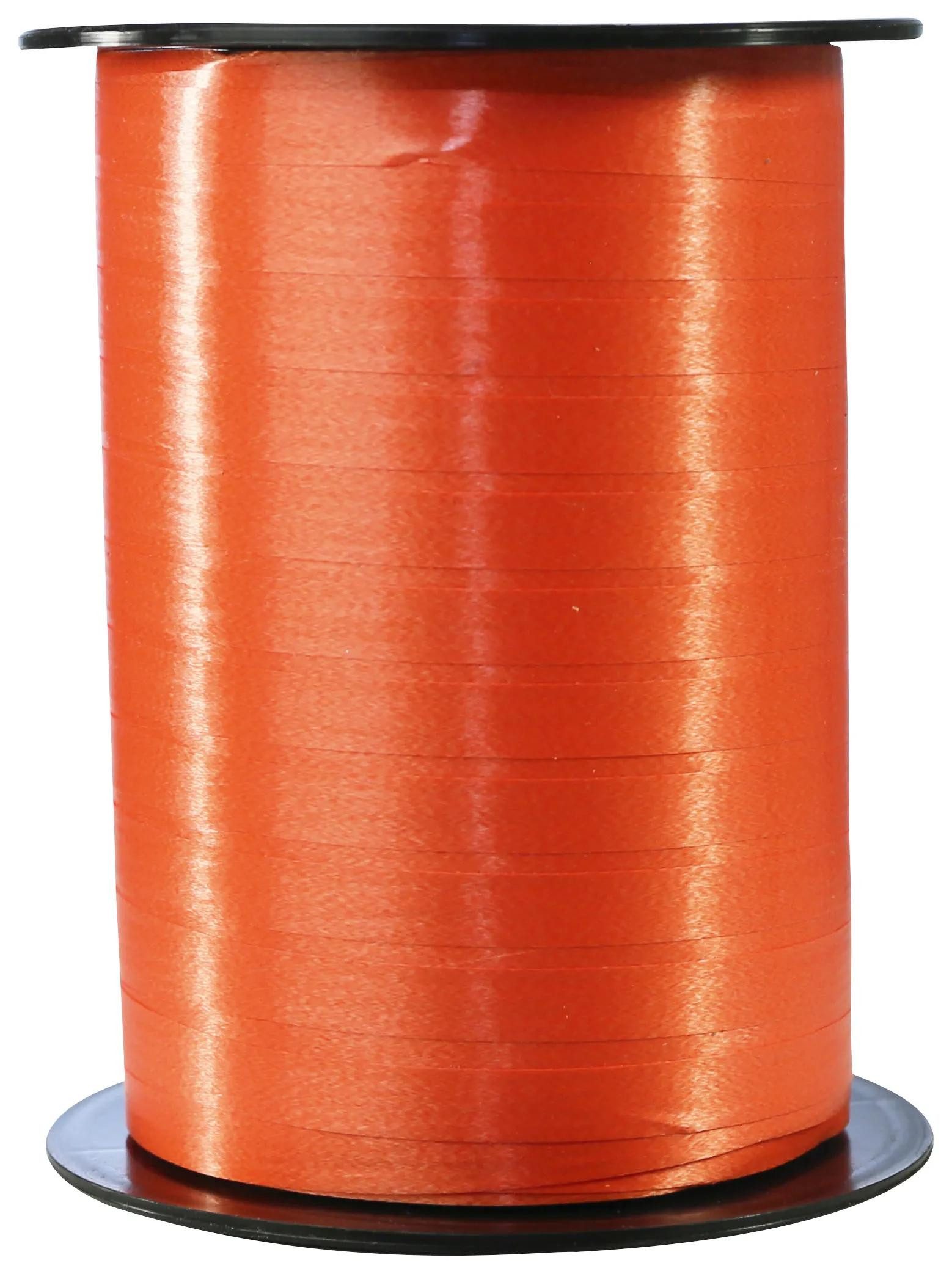 CLAIREFONTAINE Geschenkband Spule Geschenkband, glatt, 7mm x 500m - Orange 601758C, Geschenkband