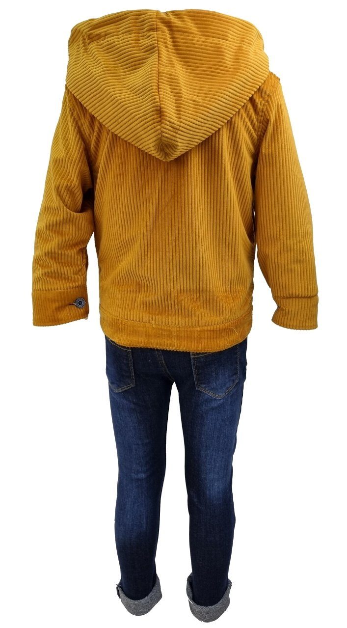 Ockergelb Fashion Jacke Cordjacke Shirt JS6325 (3-teilig) Boy Jungen für Jeans 3-Teiler