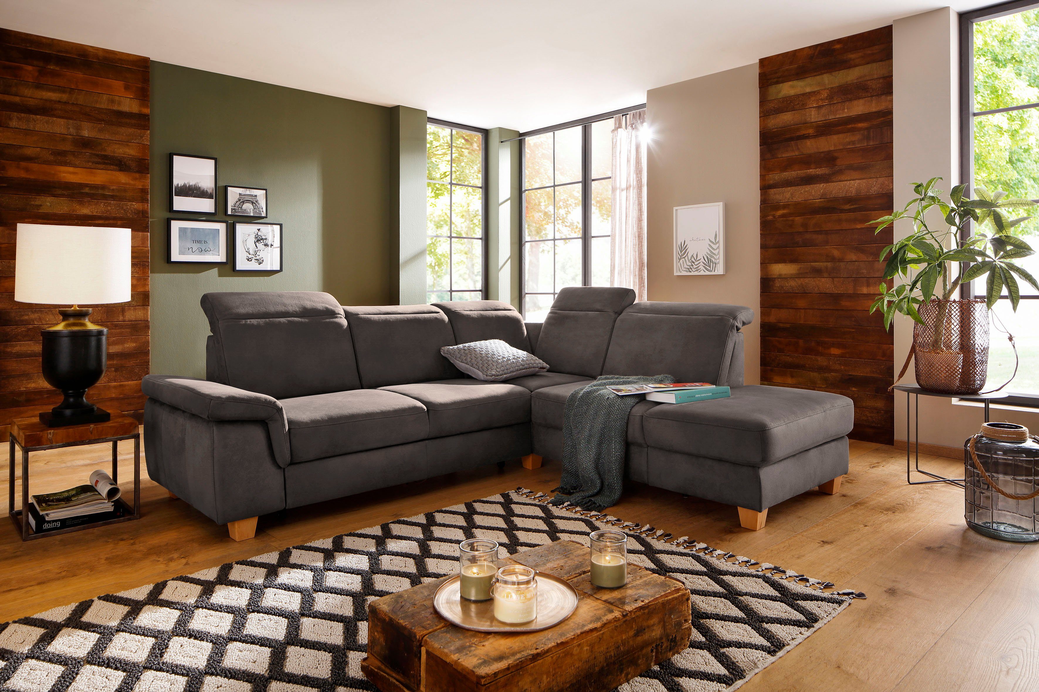 Home affaire Ecksofa Dalia L-Form, mit günstig online kaufen