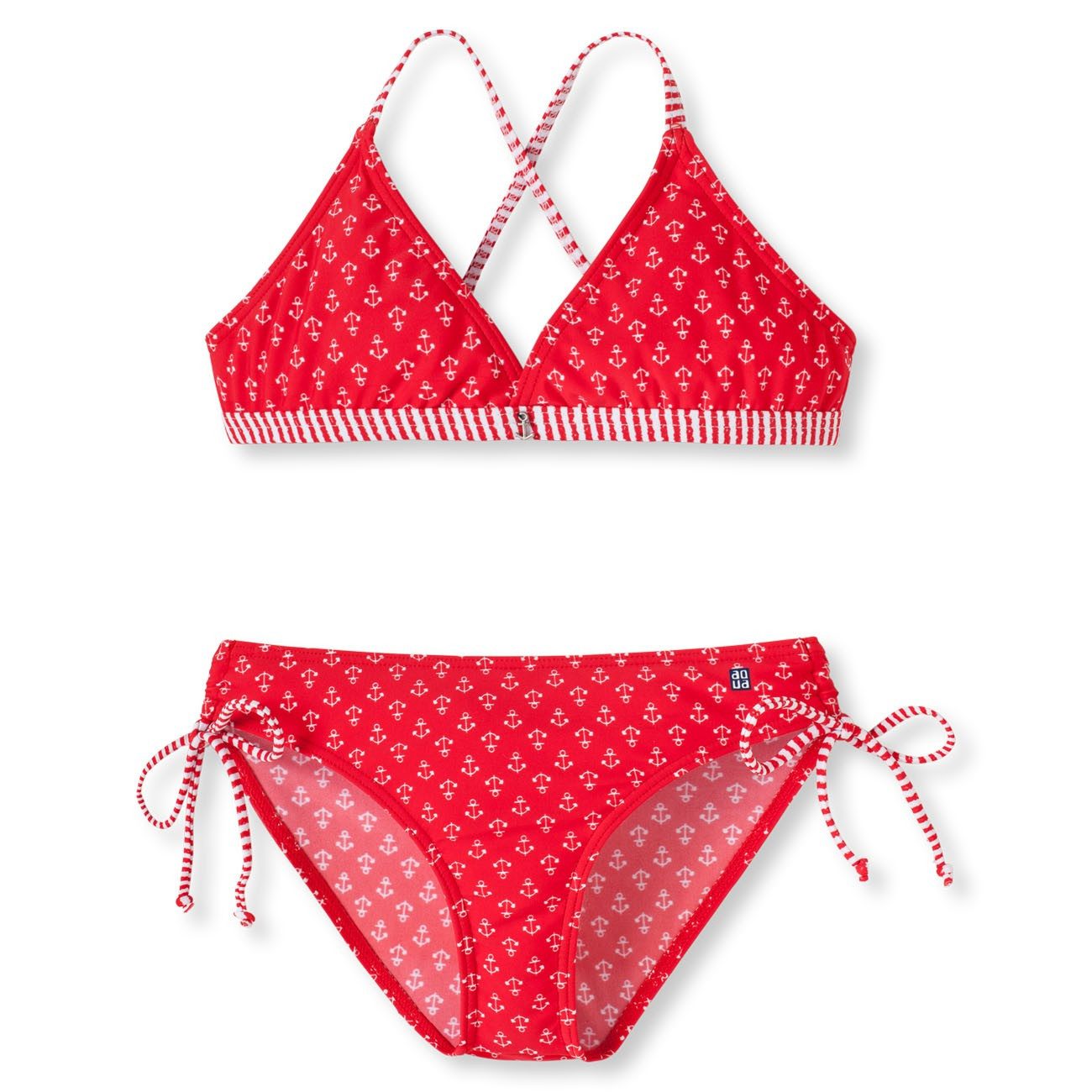 Schiesser Bustier-Bikini Aqua (Set, 2-St., 2-teilig) Mädchen Badeanzug Triangel-Bustier-Bikini Zweiteiler