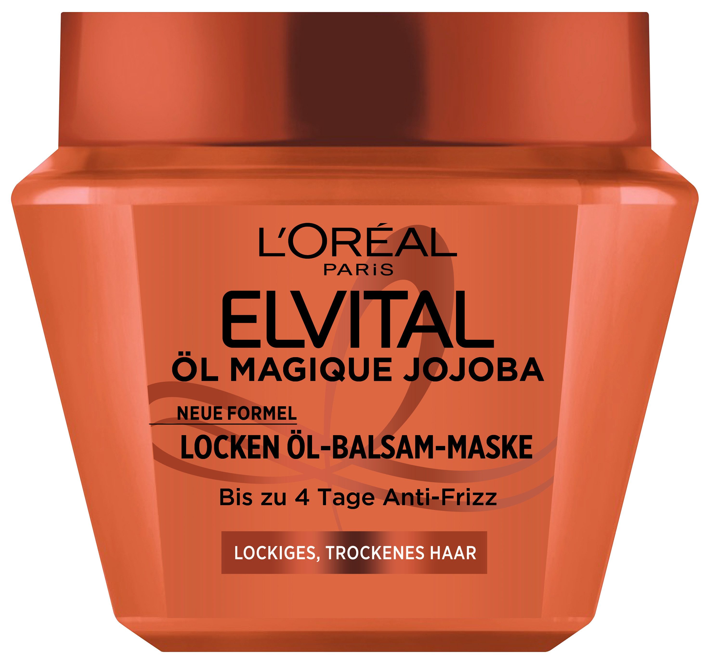L'ORÉAL PARIS Haarmaske ELVITAL ÖL MAGIQUE JOJOBA MASKE, für lockiges, trockenes Haar