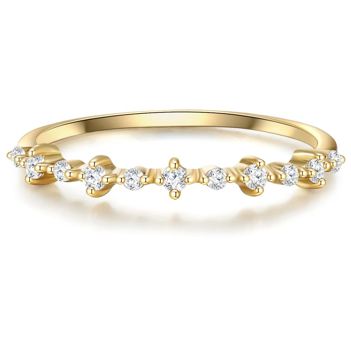 Silberring gelbgold