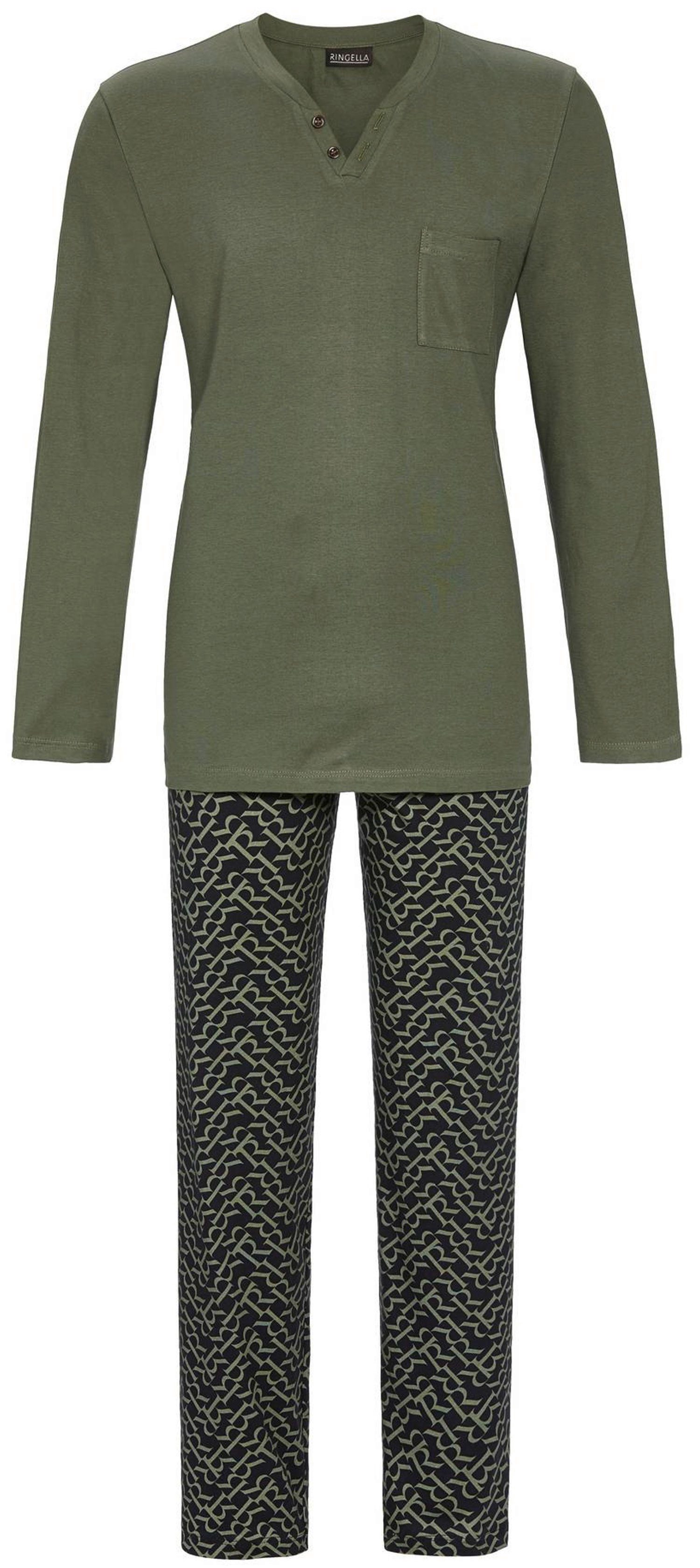 Ringella Schlafanzug Herren Pyjama lang (2 tlg) Modisches Design