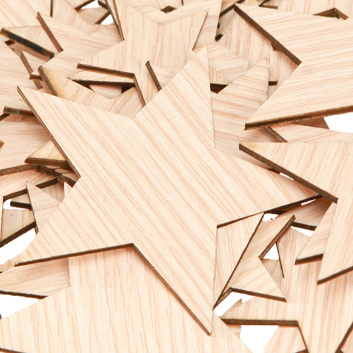 Florists Products Weihnachtsmann Weihnachtliche Dekosterne aus Holz für festliche, 48 Stück