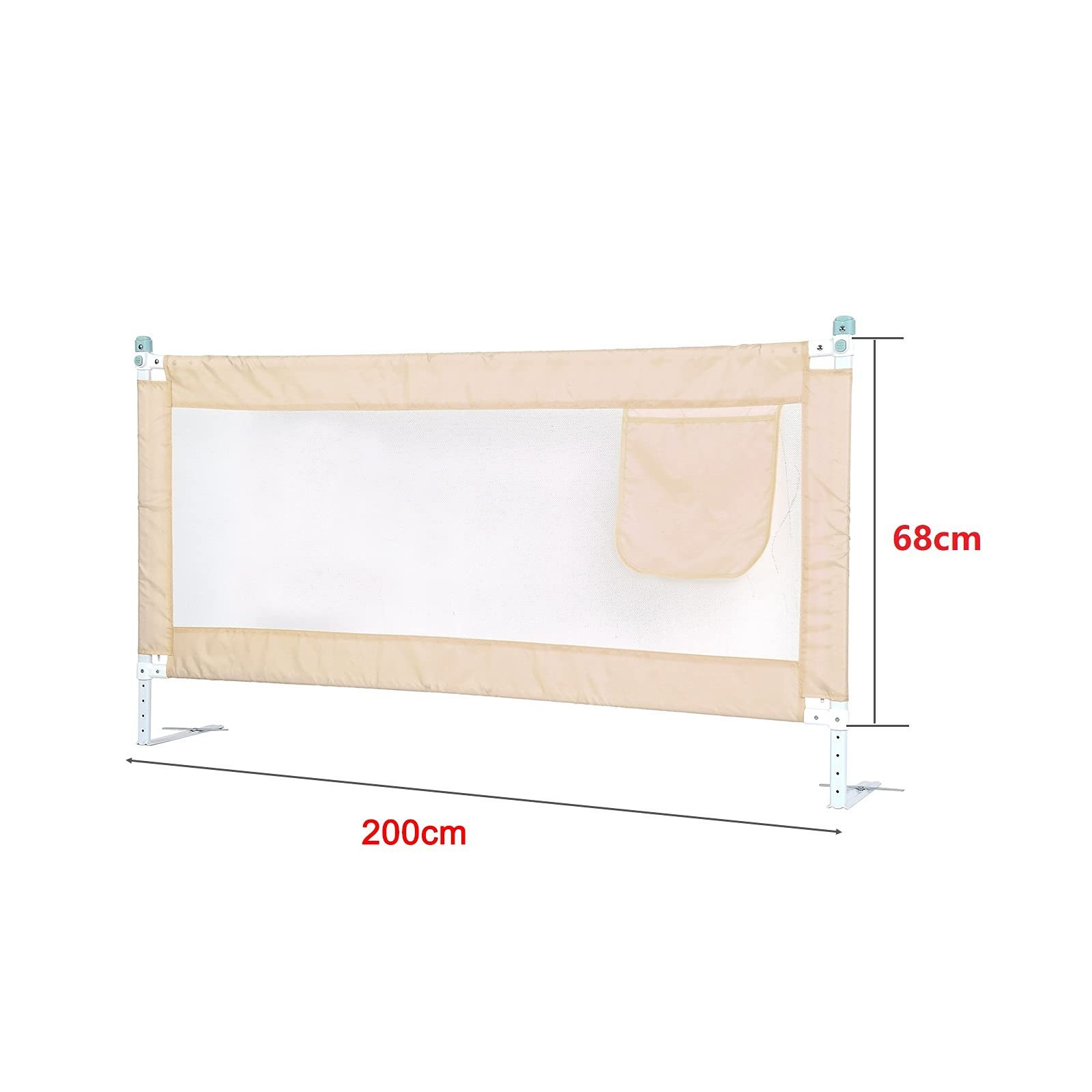 Youyijia Bettgestell Baby Bettgitter 200x68cm Kinder günstig online kaufen