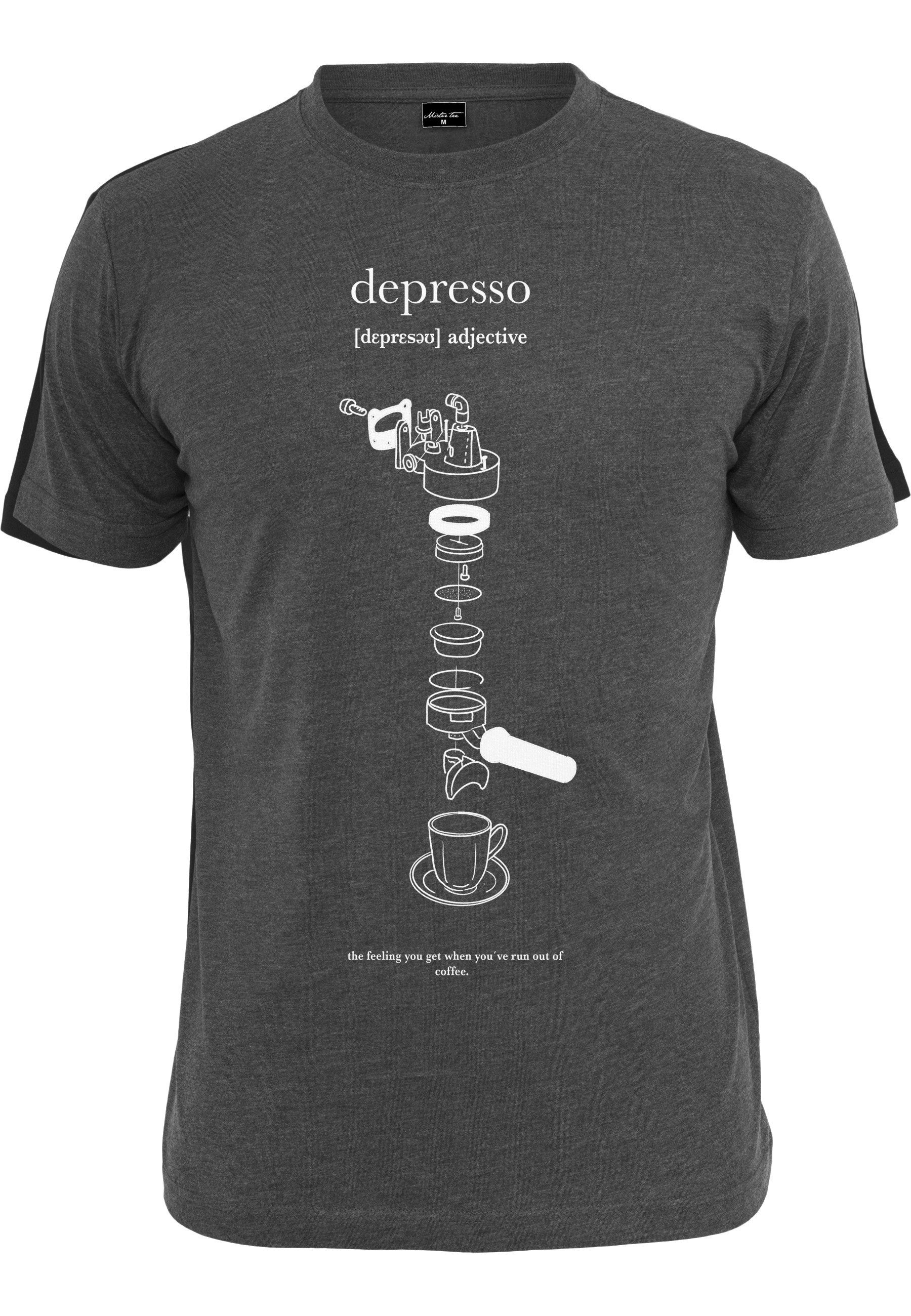 Kurzarmshirt MisterTee Herren Depresso Tee