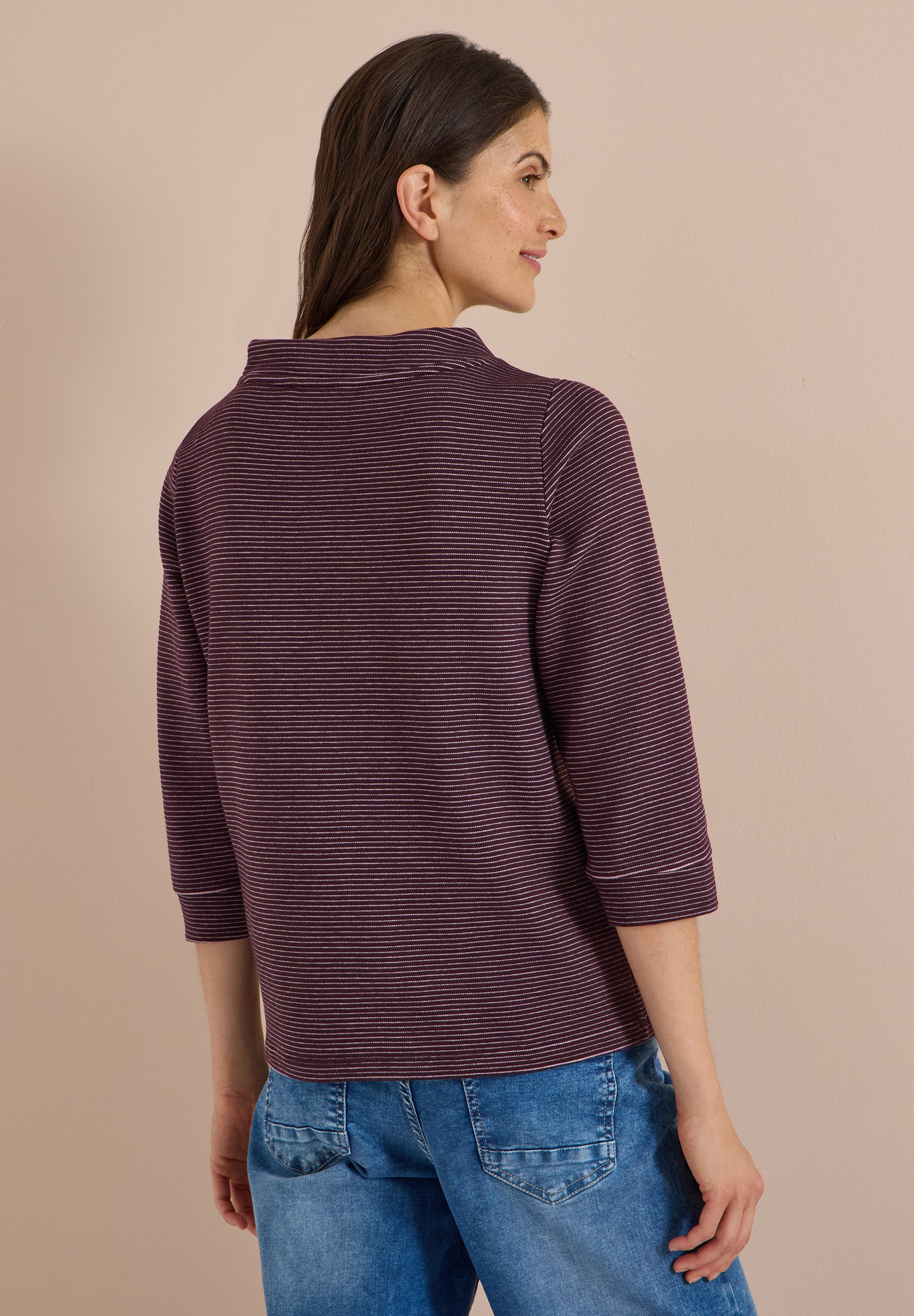 CECIL 3/4-Arm-Shirt mit Ottoman-Struktur – Bild 2 von 5