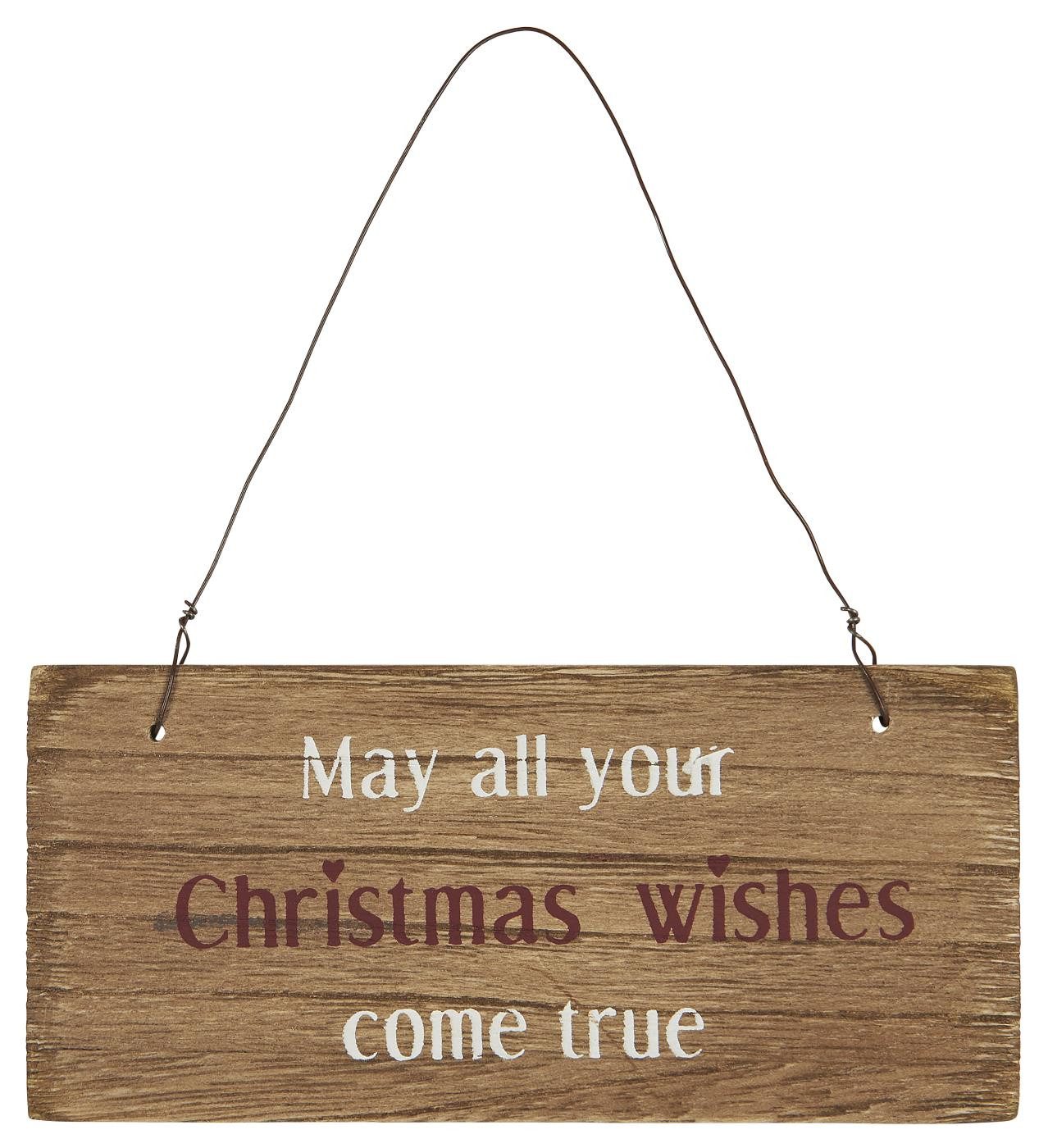 Ib Laursen Metallschild Metallschild Wandschild Schild Weihnachten versch. Designs, Hochwertiges Metallschild mit hübschem Weihnachtsmotiv