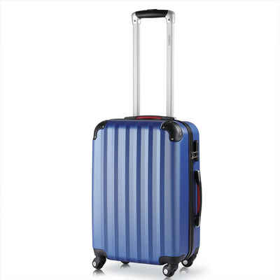 Deuba Hartschalen-Trolley, 4 Rollen Rollen, MONZANA® Koffer Baseline Handgepäck ABS Hard Case Gehäuse gummierte