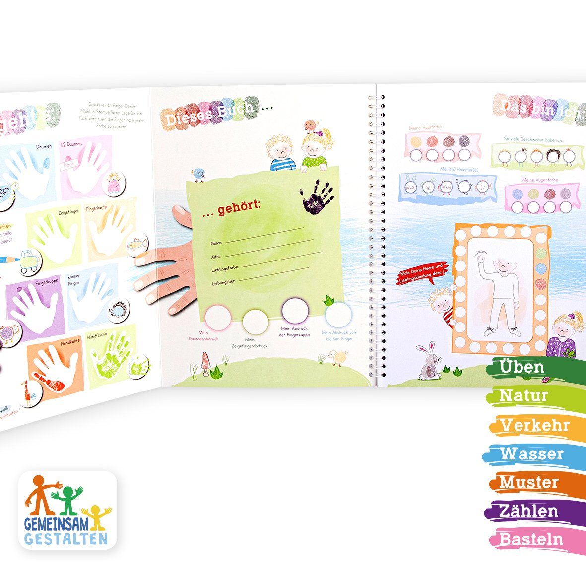 LK Trend & Style Malvorlage Kreativ-Malbuch (Vorschule, Urlaub Reise Schlechtwettertage Unterwegs), nutze einfach deine Wasserfarben