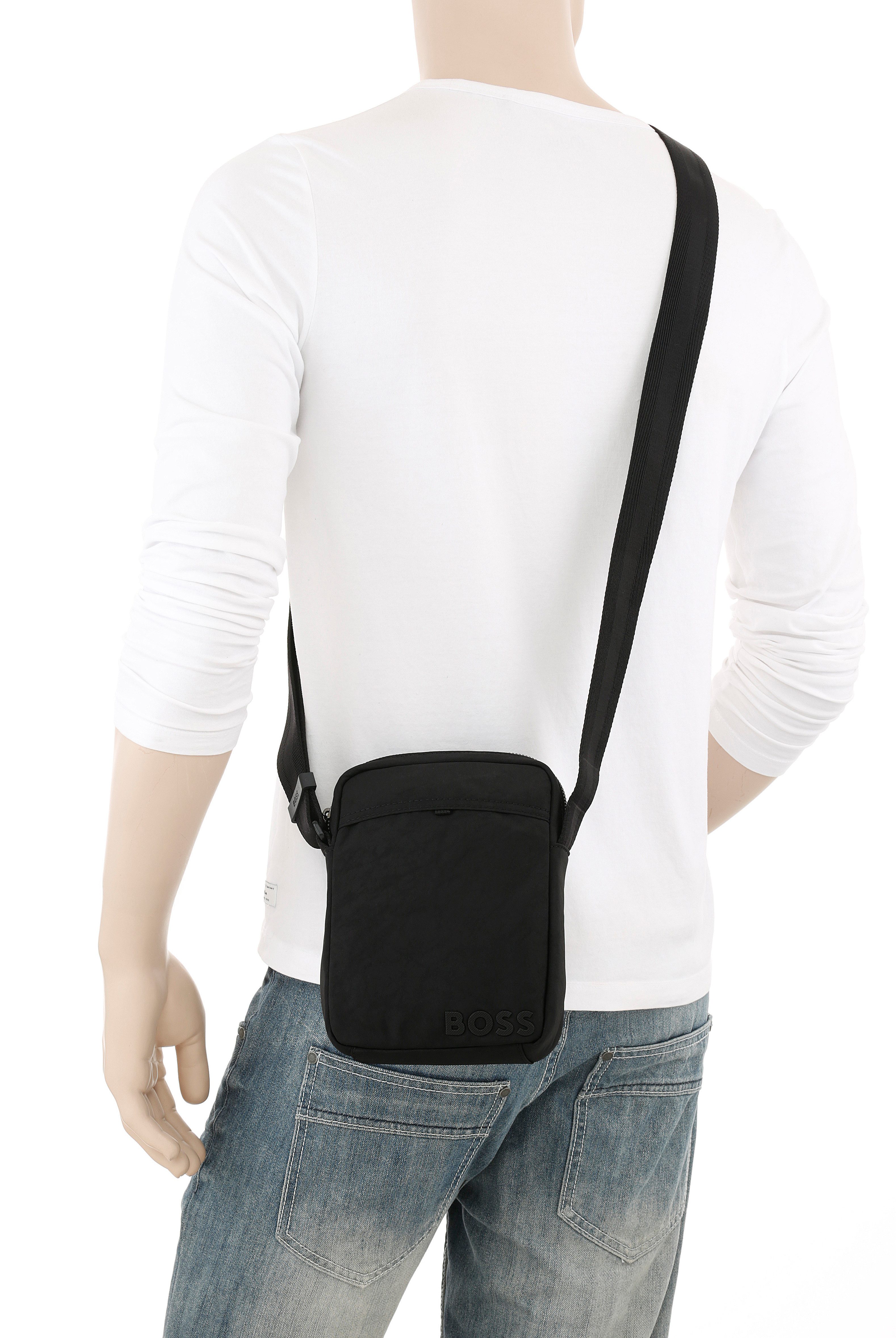 BOSS Umhängetasche Catch_O_NS Zip, Herren Schultertasche, Crossbody-Bag mit Reißverschluss