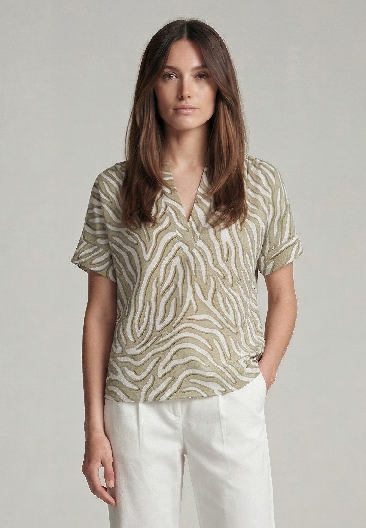 MARC AUREL Druckbluse mit Print