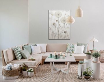 KUNSTLOFT Gemälde Delicate Meadow 75x100 cm, Leinwandbild 100% HANDGEMALT Wandbild Wohnzimmer