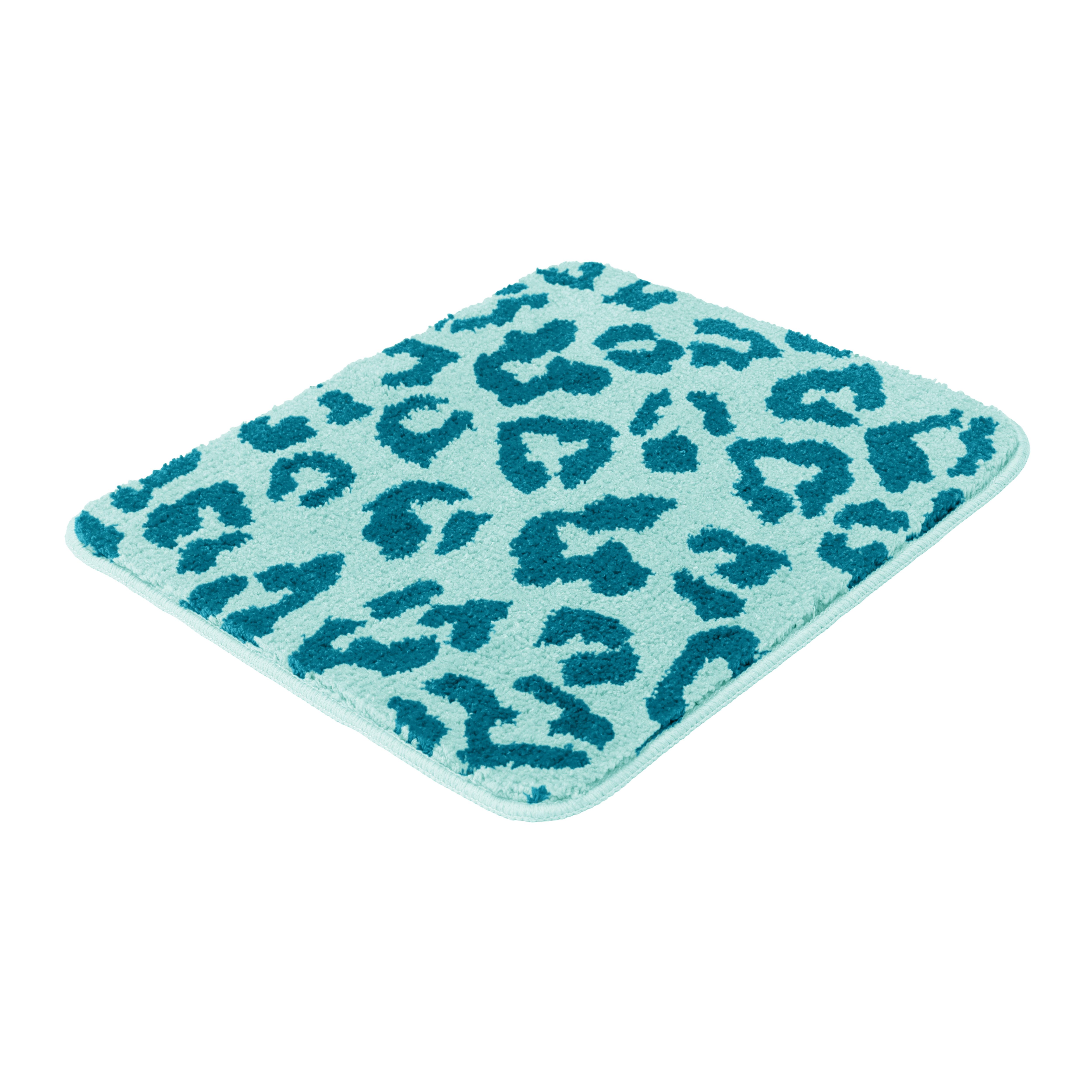 OTTO home Badematte Anna Leo, Badvorleger, Badezimmer Teppich, Duschvorleger, Höhe 15 mm, rutschhemmend beschichtet, schnell trocknend, fußbodenheizungsgeeignet – Bild 2 von 5