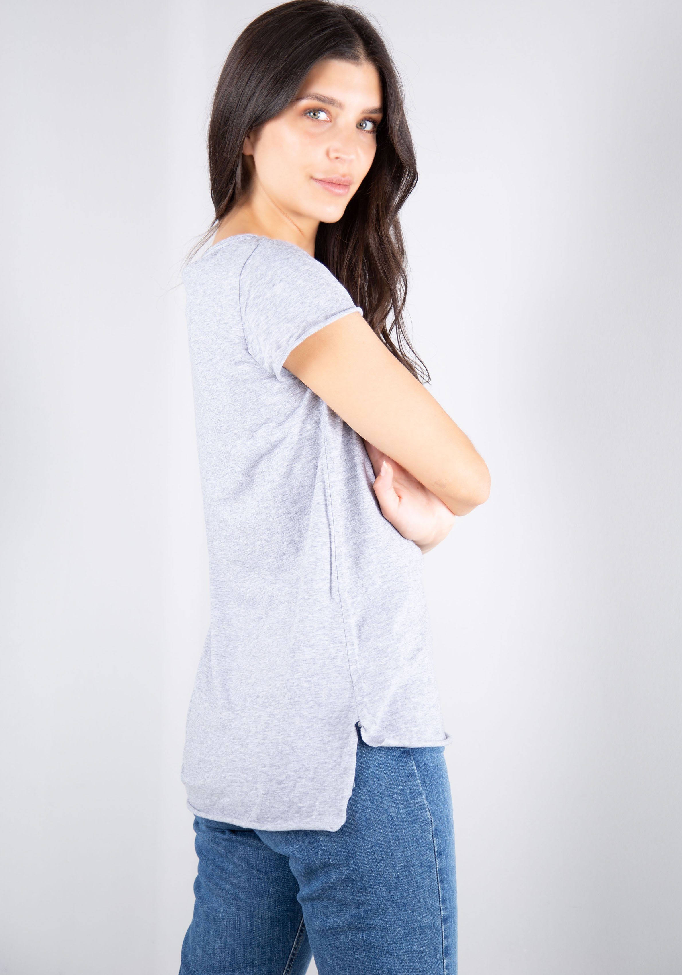 Jersey Baumwolle, T-Shirt reiner M aus 100% aus Hochwertiger Baumwolle PLEASE (1-tlg) 00ACN2M4F