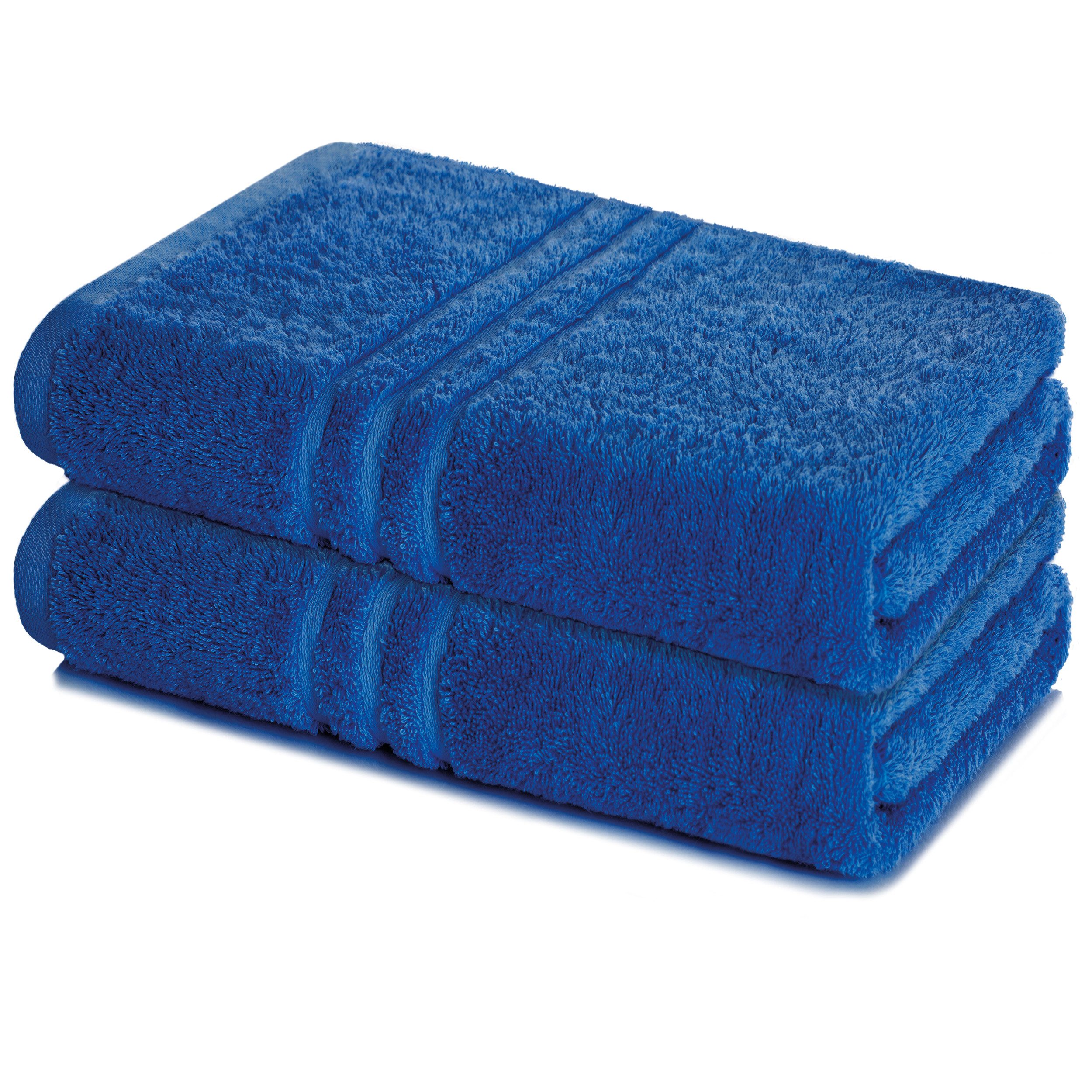 Lavea Badetuch Elena 2er Set Badetücher 100x150 cm, Duschtuch, 500 g/m² Frottier, weich & saugstark, pflegeleicht