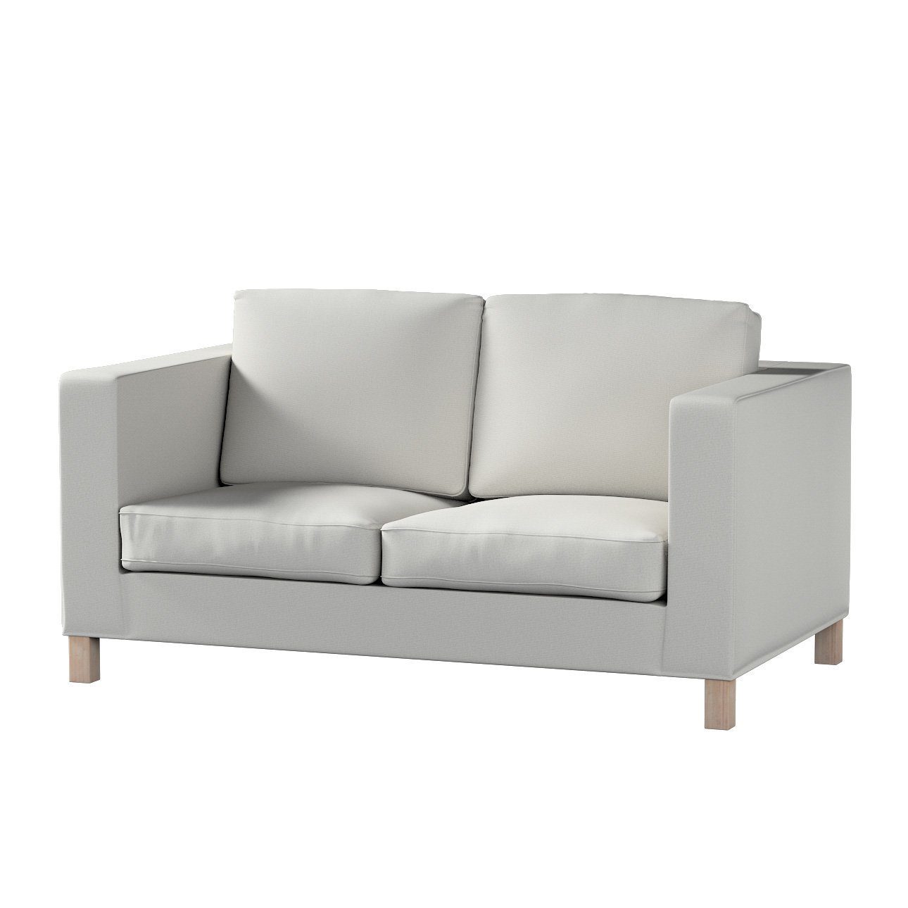 Shop von guter Qualität Sofahusse Karlanda 2-Sitzer Sofa nicht hellgrau kurz, Dekoria ausklappbar Etna