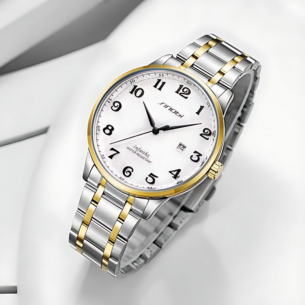 ibettertec Quarzuhr,Herrenuhr, Armbanduhr, (Quartz Edelstahl Uhr günstig online kaufen