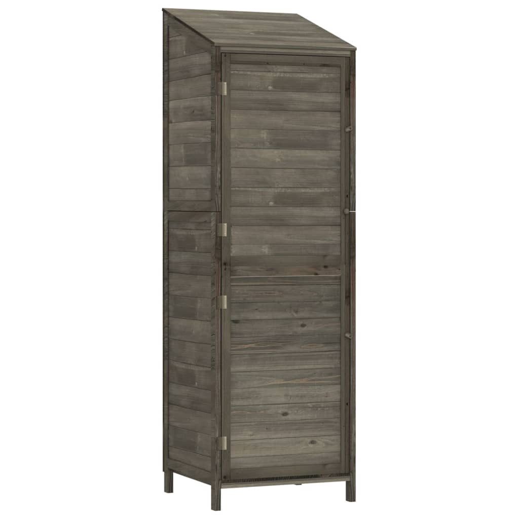 vidaXL Garten-Geräteschrank Anthrazit - 55 x 52 x 1745 cm - schmal Gartenschrank Geräteschuppen An