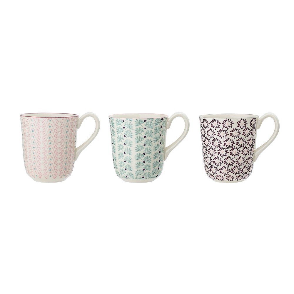 Bloomingville Кружки Bloomingville Maya Кружки Violett Steingut 360 ml 3er Set, Steingut