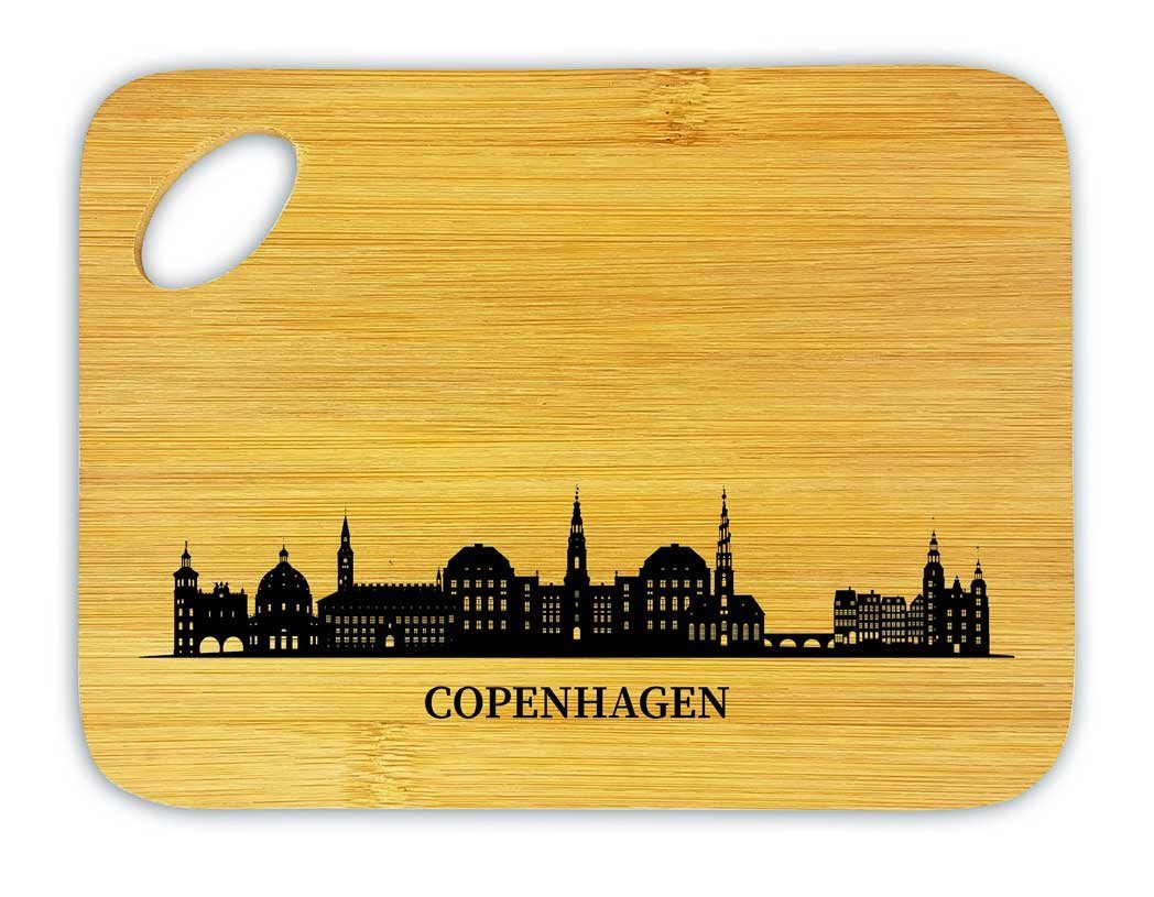 Skyline die Frühstücksbrett Kopenhagen, Stadtmeister Bambus
