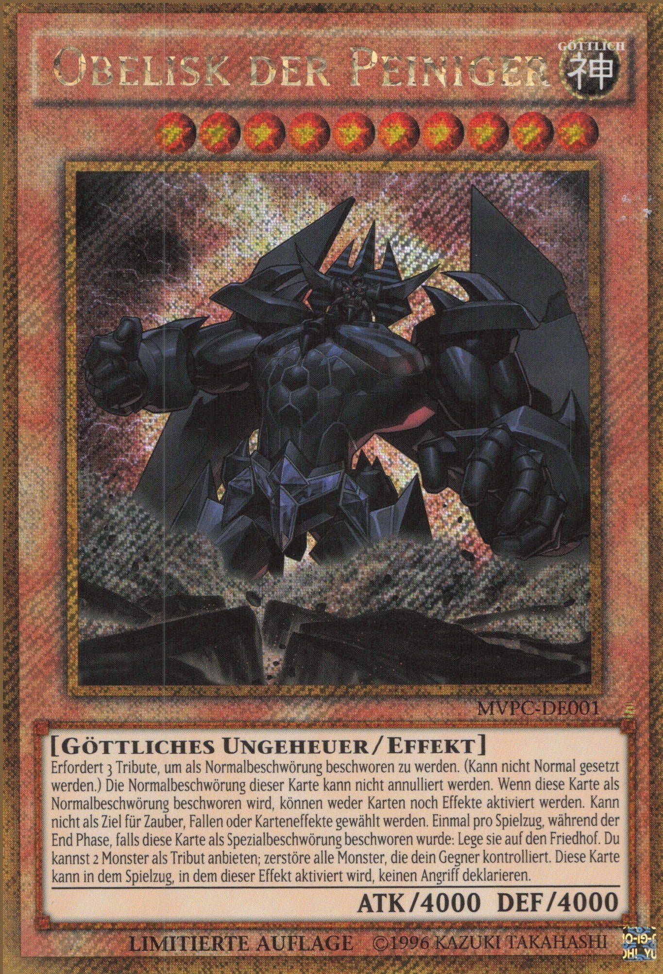 ReCollectibles Sammelkarte YuGiOh Karte Obelisk der Peiniger (V.1 ...