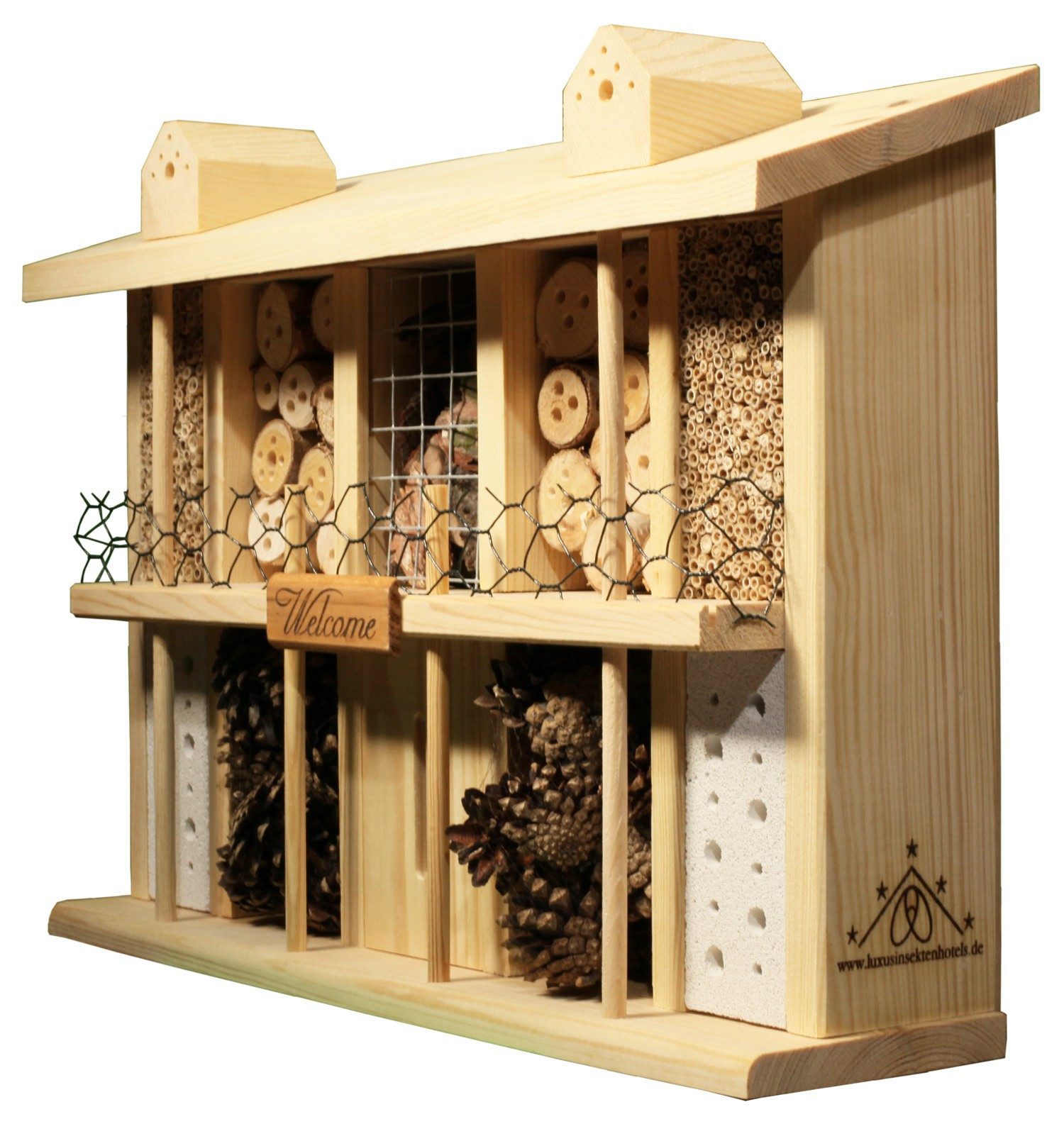 LUXUS-INSEKTENHOTEL Insektenhotel Insektenhotel Bausatz "Landsitz Superi."