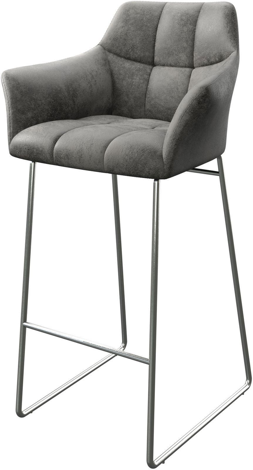 DELIFE Barhocker Yulo-Flex, Kufengestell Edelstahl Vintage günstig online kaufen