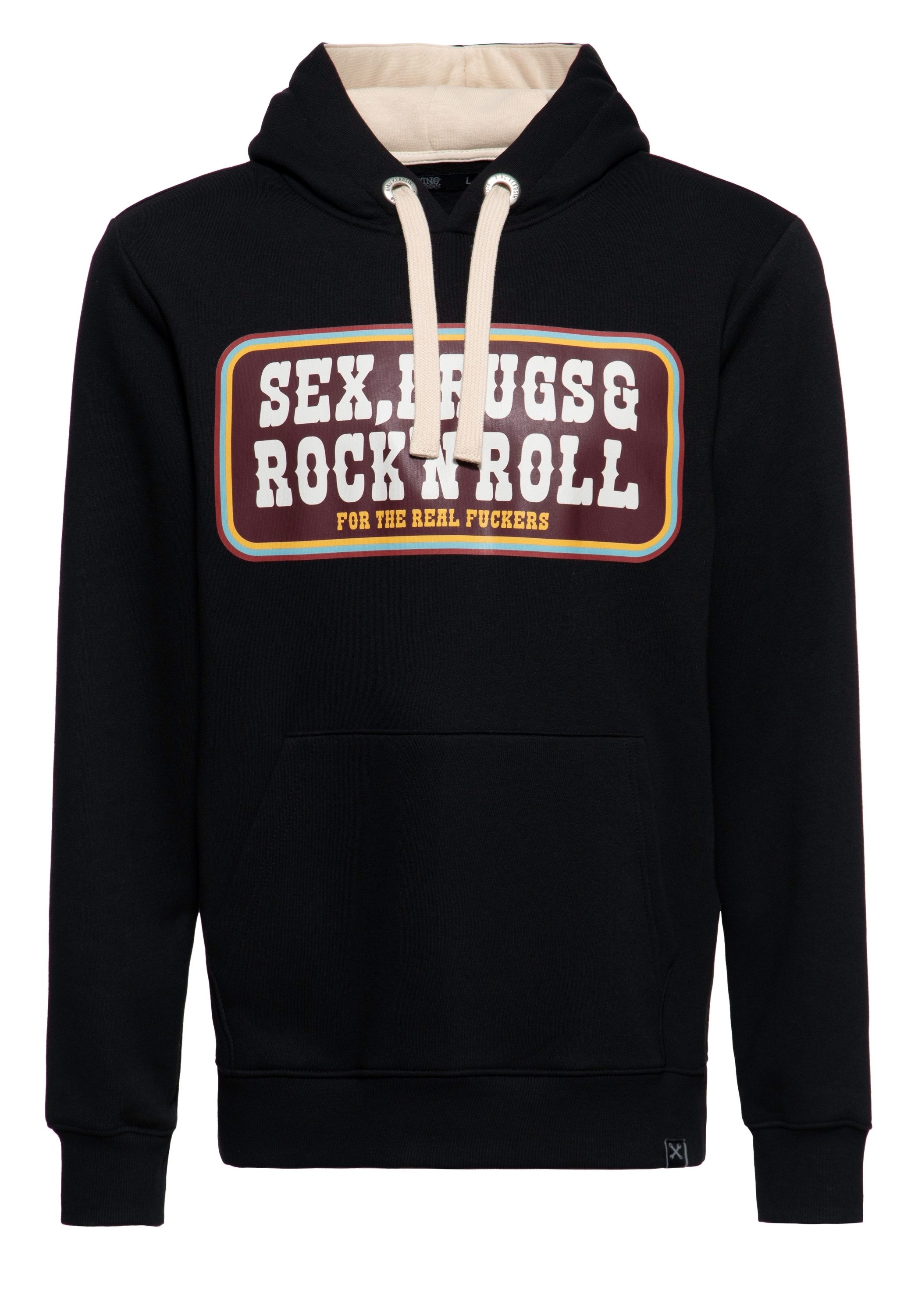KingKerosin Kapuzenpullover Sex, Drugs & Rock günstig online kaufen