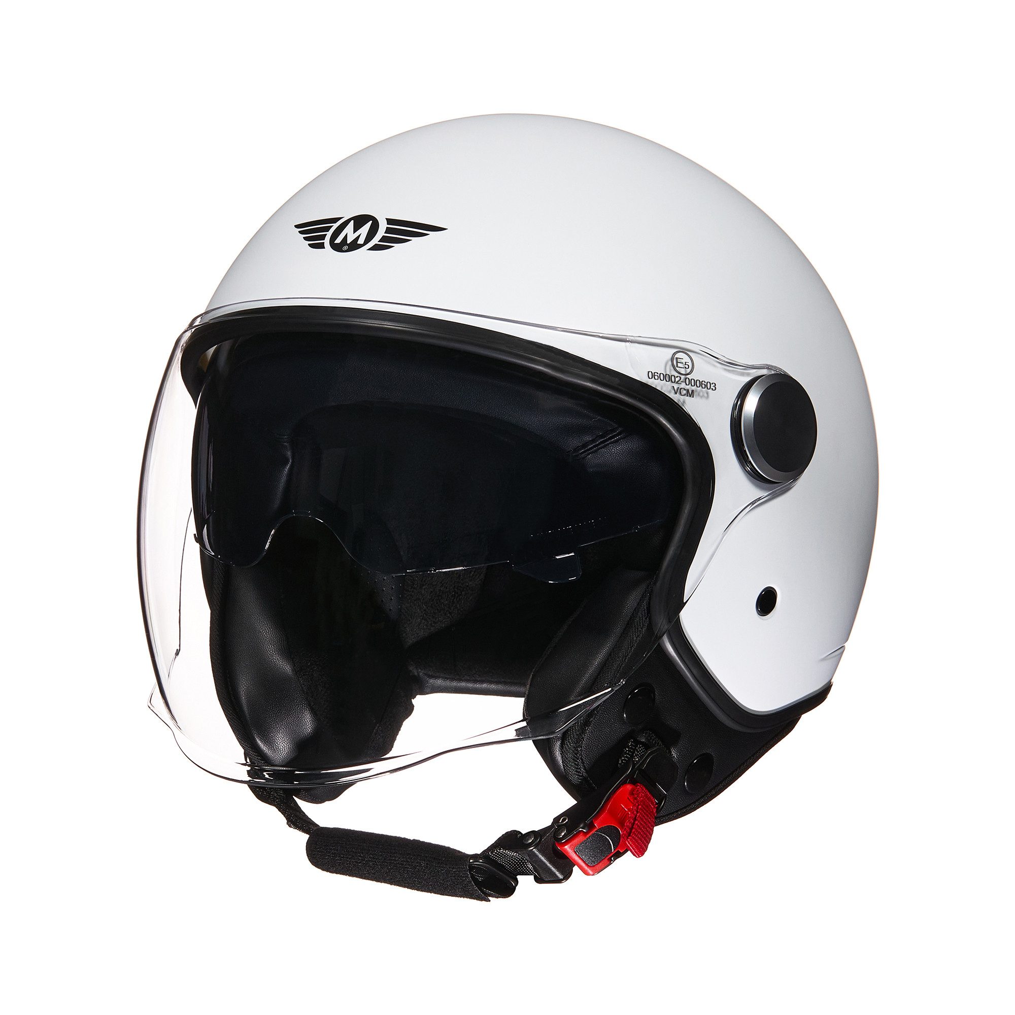 MOTO HELMETS Motorradhelm Integralhelm Motorrad Full Helm AV-63, Für Motorrad und Roller, Schnellverschluss, Sonnenvisier, nur 1050g