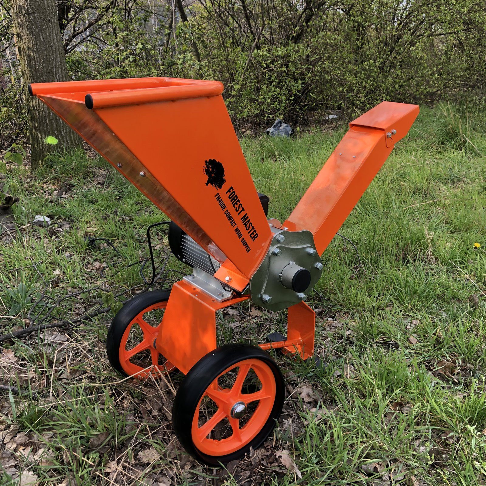 Forest Master Messerhäcksler Elektro Häcksler 2800 Watt, 4 PS Direktantrieb