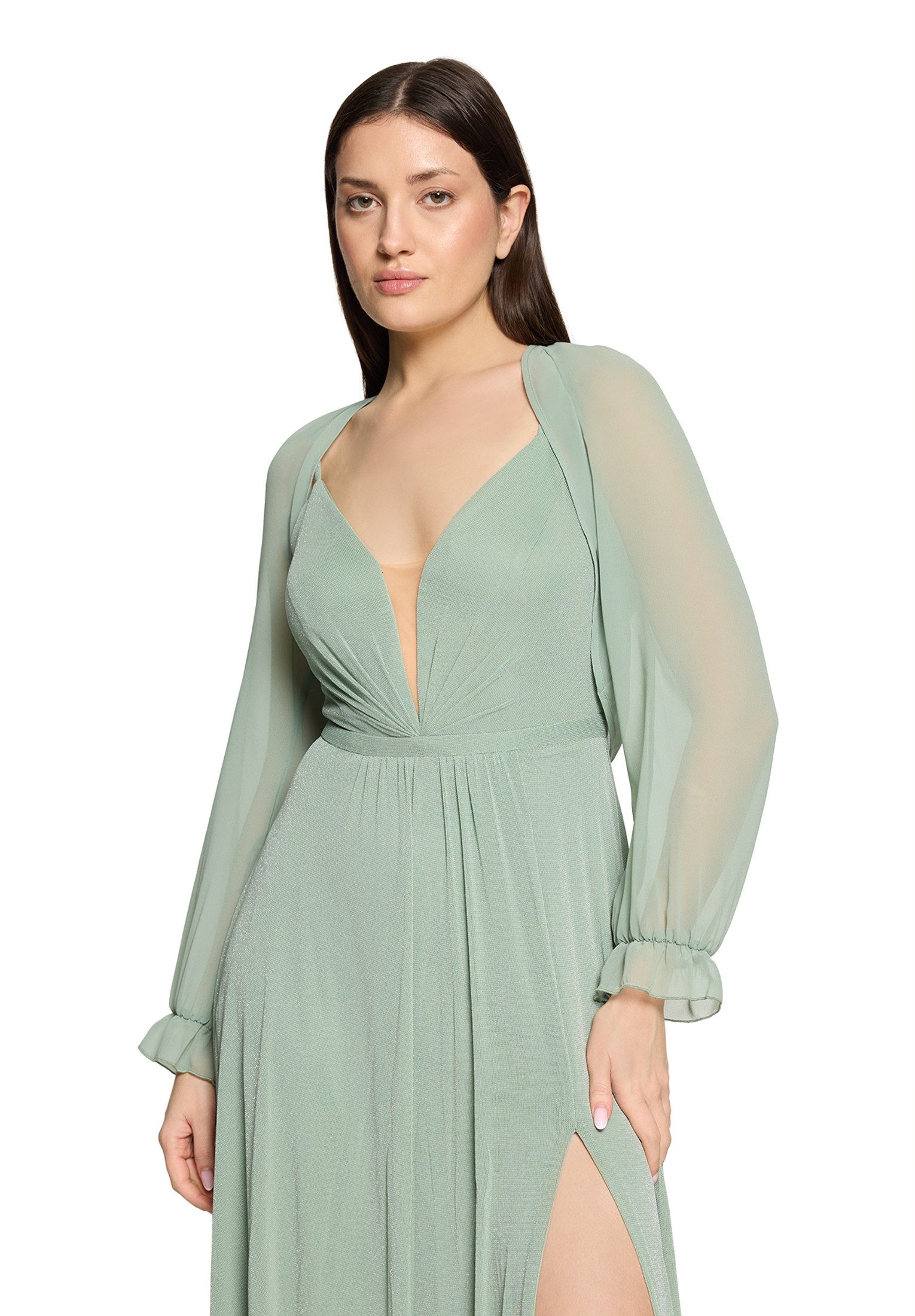 Vera Mont Bolerojacke Damen mit gekräuseltem Ausschnitt