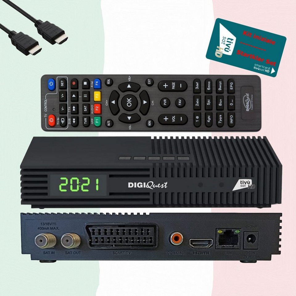 DIGIQuest Ti9 DVB-S2 FHD Sat Receiver zertifiziert mit