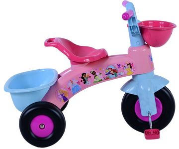 Volare Dreirad Disney Prinzessin Mädchen Rosa, max. 25 kg, von 1-3 Jahre, Praktischer Korb, tragfähig