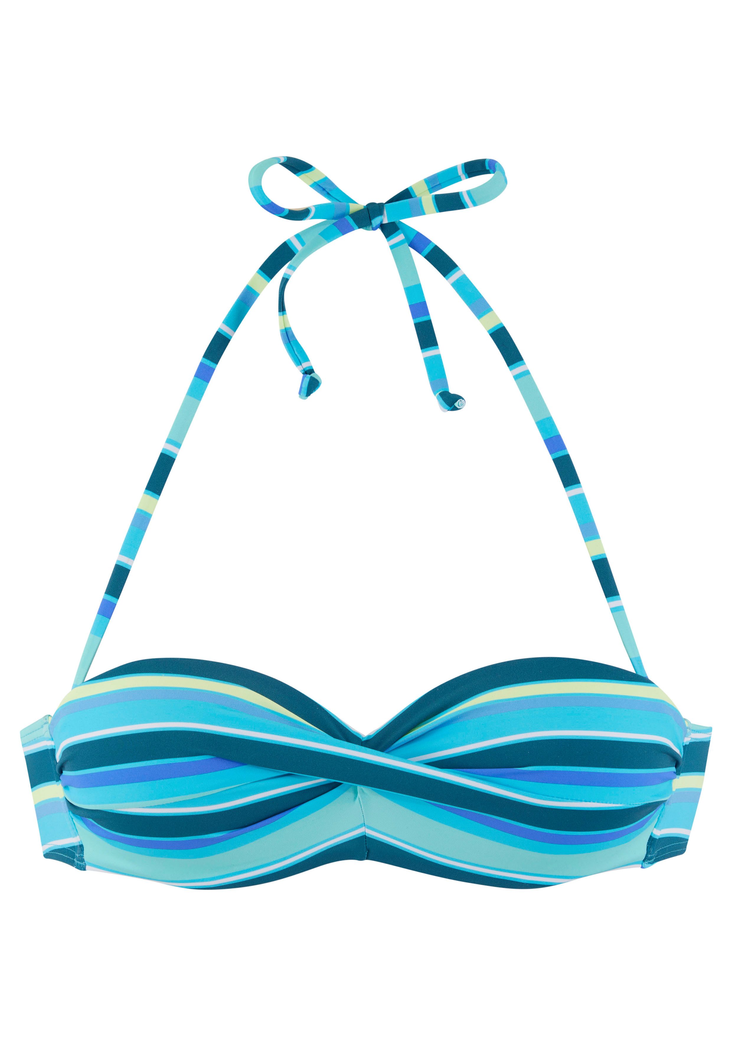 s.Oliver Bügel-Bandeau-Bikini-Top Fun, im trendigen Streifen-Design günstig online kaufen