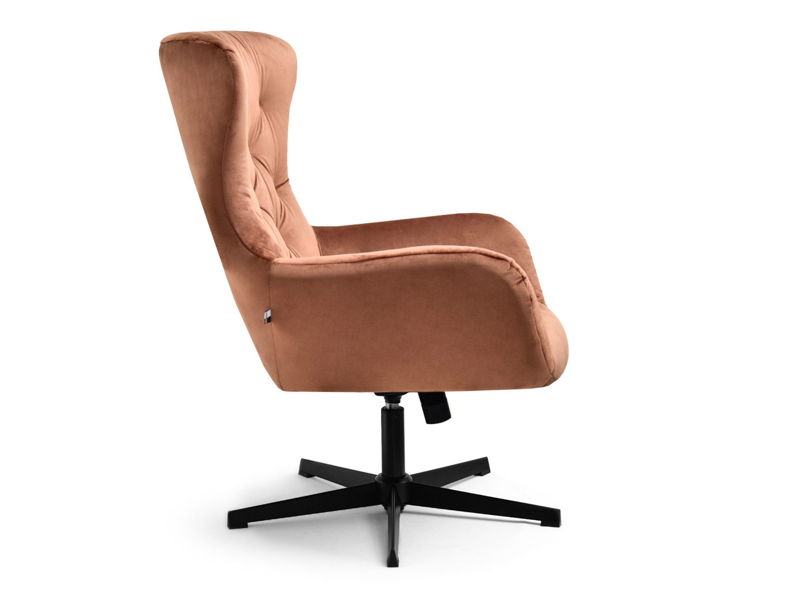 Compleo Loungesessel Drehstuhl mit Wippfunktion, samtig und bequem ARONS