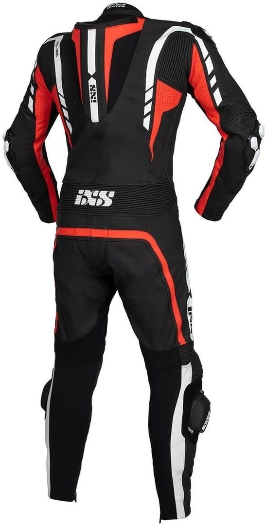 IXS Motorradkombi Sport RS-800 1.0 1-Teiler Motorrad Lederkombi Atmungsaktiv protektoren abriebfest herausnehmbares