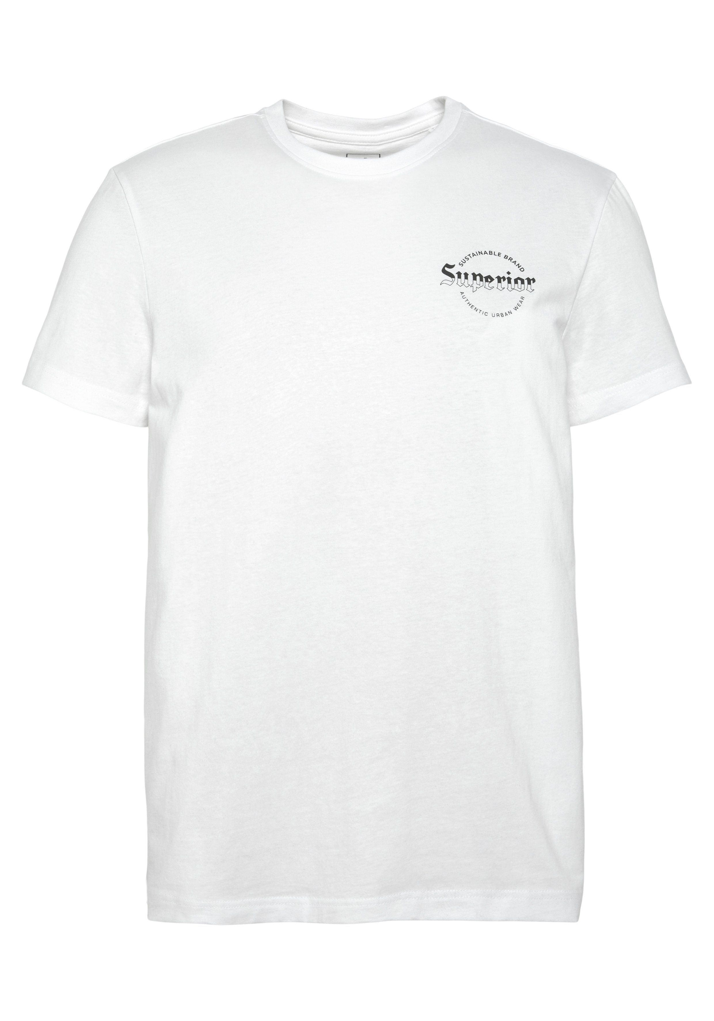 AJC T-Shirt mit auf weiß dem Logo-Print Rücken