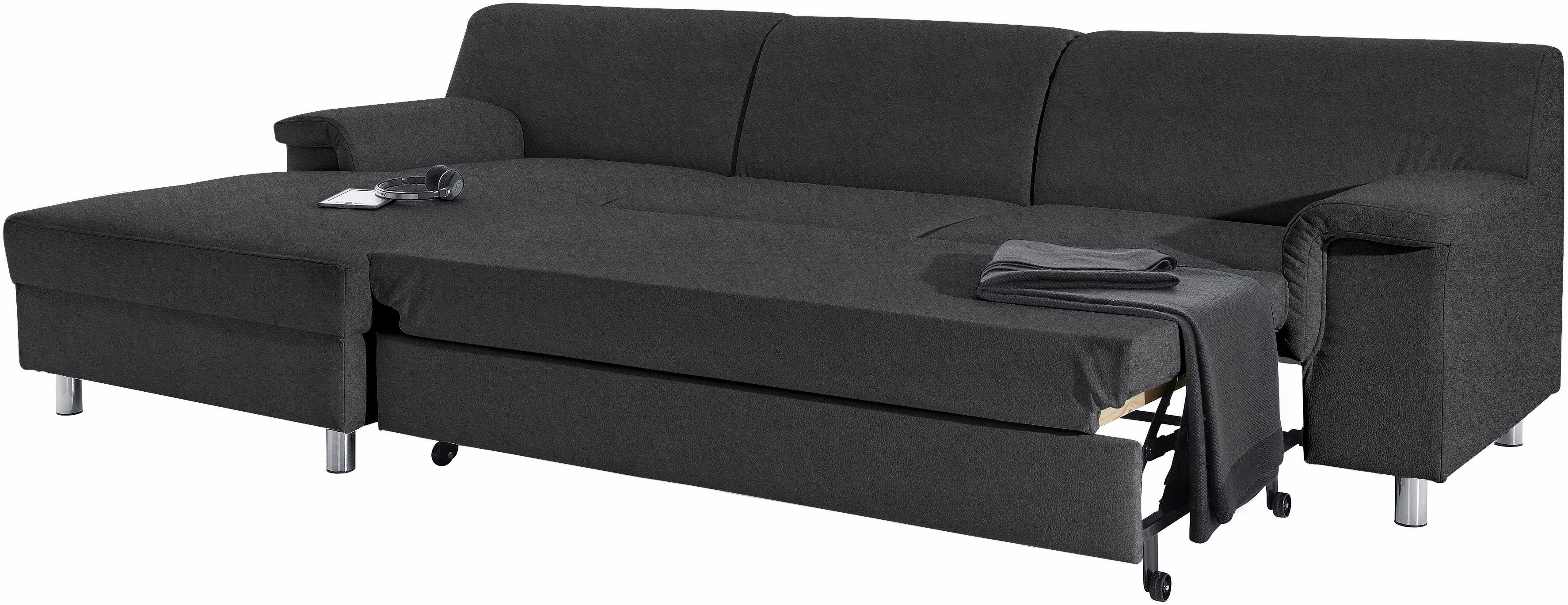 INOSIGN Ecksofa "Jamie, modern und elegant, Fußhöhe 9cm, L-Form,", wahlweis günstig online kaufen