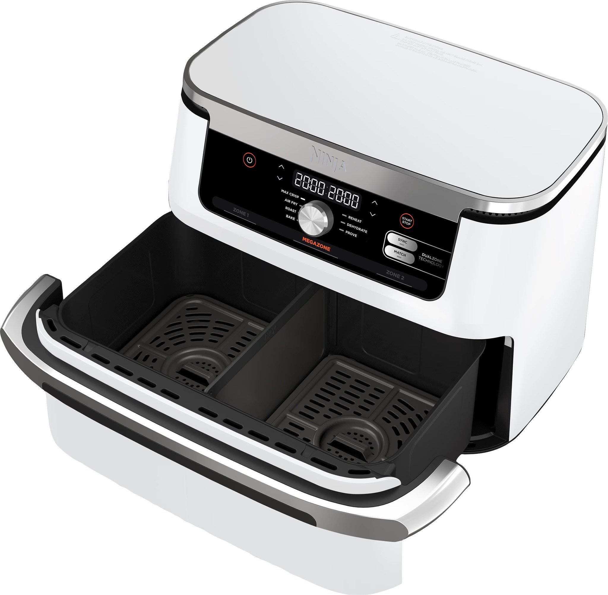 NINJA Heißluftfritteuse Foodi FlexDrawer AF500 Airfryer, 2470 W, Air Fry für 8 Personen, 10,4 Liter MegaZone oder 2x 5,2 Liter DualZone